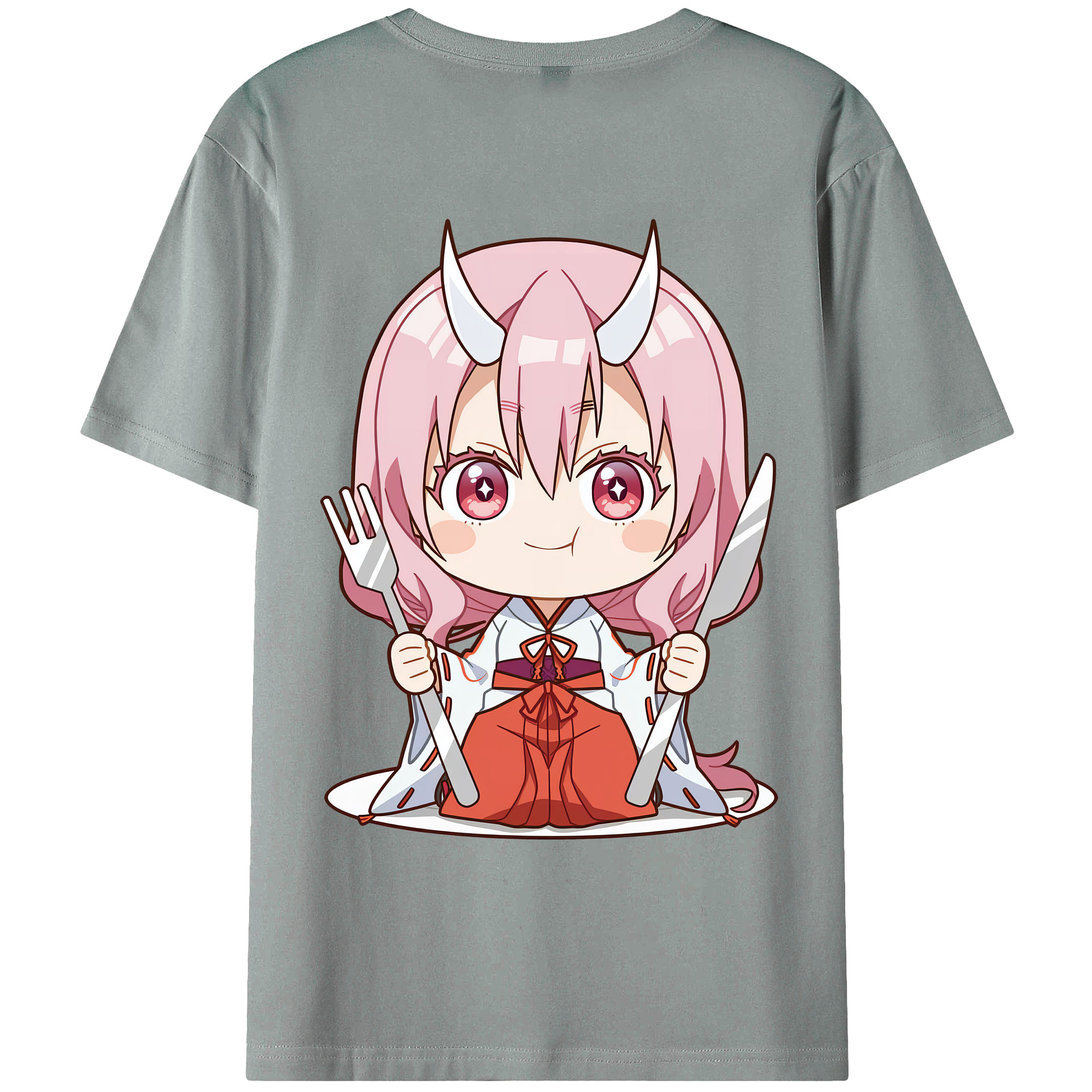 （画像用） 転スラ Regarding Reincarnated to Slime 綿100％ メンズ半袖Tシャツ（バックプリント） 通気性